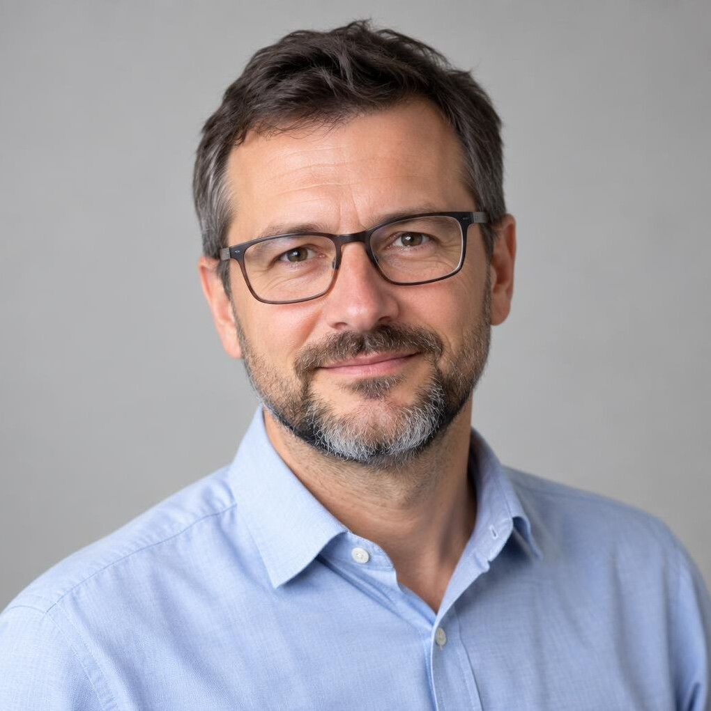 Studio portrait of a male claims consultant