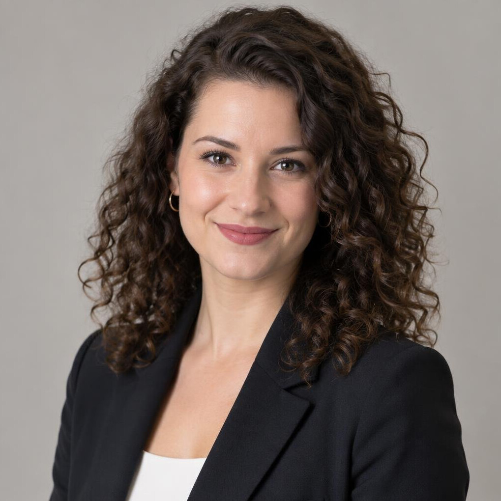 Studio portrait of a female customer support lead