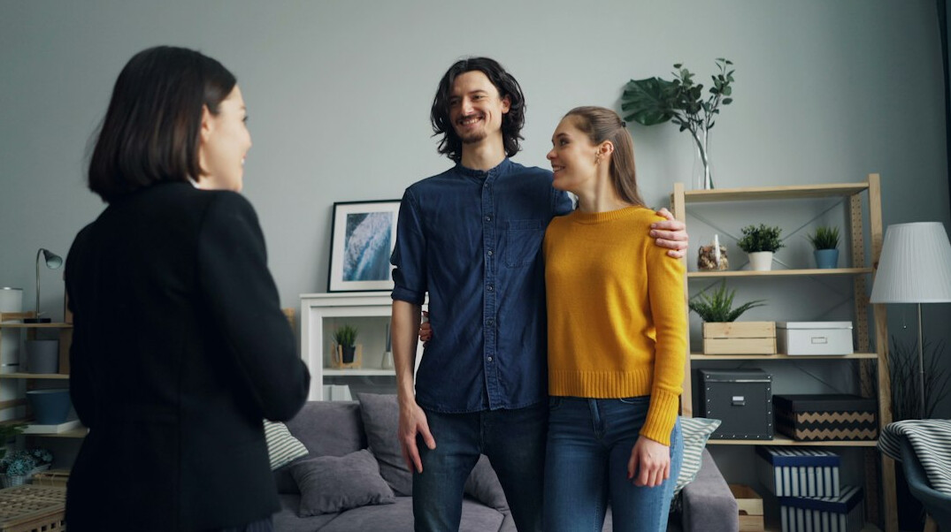 family discussing insurance